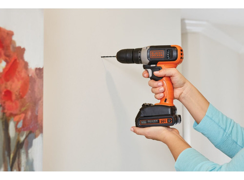 Taladro Atornillador 3/8 20v + Set 16 Piezas Black&decker
