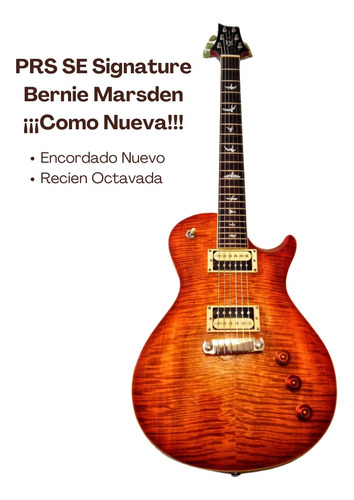 Guitarra Eléctrica Prs Se Signature Bernie Marsden Como Nuev