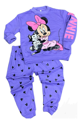 Conjunto Minnie Mouse Buzo Y Poleron Niño Niña 