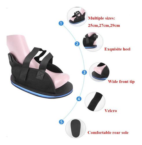 Zapatos F9post Op Shoe Para Soporte De Fracturas De Pie, Zap