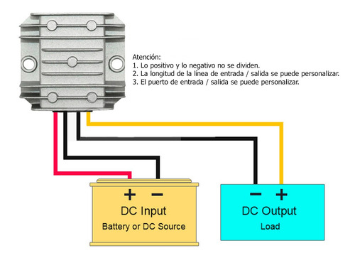 Imagen 5 de 6 de Convertidor De Tension 24vdc A 12vdc 6a