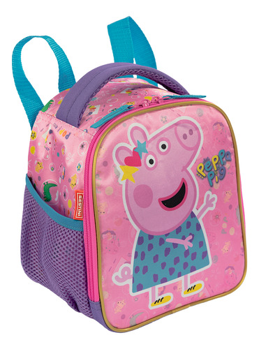 Lancheira Escolar Infantil Peppa Pig X Dots Sestini 066219