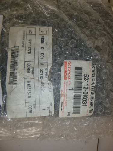 Buche Parachoque Delantero Izquierdo Toyota Hilux 2006 2011