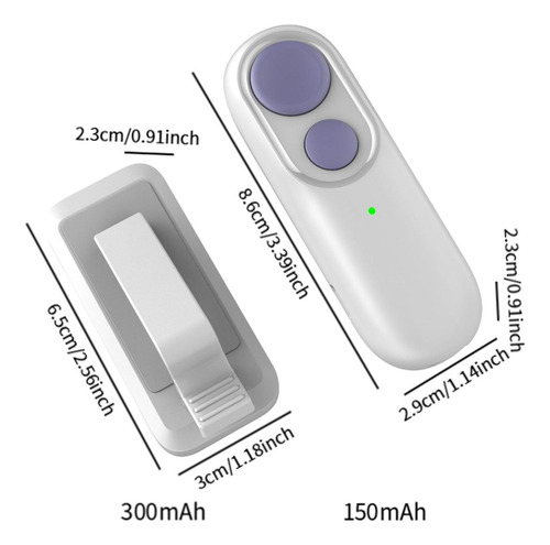 Remote Control Page Turner Com Lanyard Ebook Branco Roxo