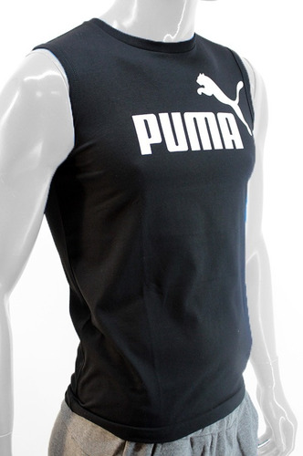 Musculosa Hombre Puma Algodón Negro Blanco