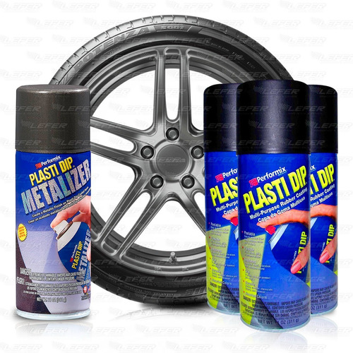 Plastidip Combo X 3 Negro Mate + 1 Grafito Perlado !!!