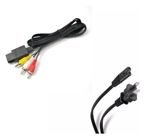 Cable Audiovideo Y Corriente Compatible Con Snes N64 Gamecub