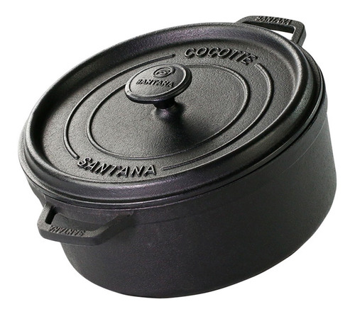 Caçarola Cocotte Em Ferro Fundido 24 Cm 3,8 Litros Santana