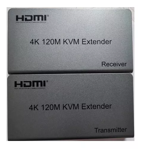 Extensor KVM HDMI, teclado y mouse USB-A, Lan Ethernet 60Mts