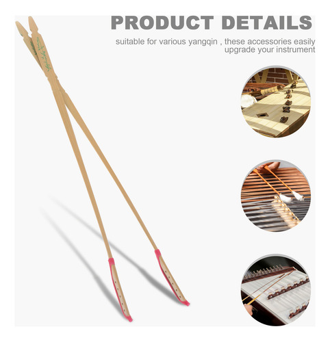 2 Mazos De Martillo Dulcimer: Madera Yangqin Sticks Dulcimer