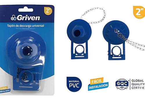 Tapon De Descarga Para Inodoro De 2pLG Griven