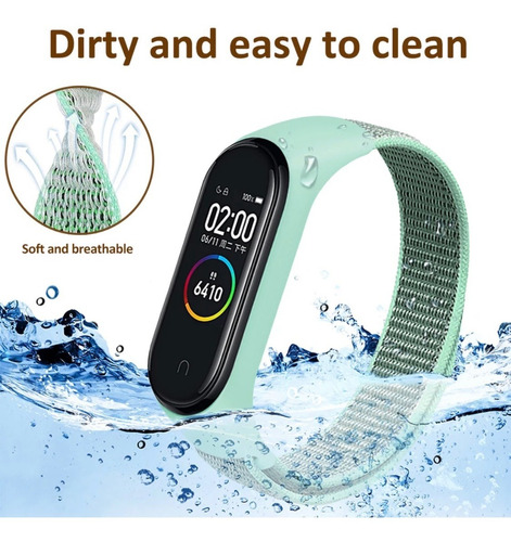 Pulsera Correa Manilla Nylon Para Xiaomi Mi Band 3 4 5 6 7