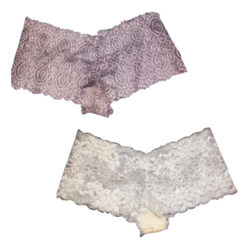 Bombacha Dama Talle5 Culotte Encaje Pack X2 Mujer Women Sexi