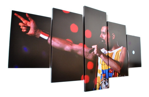 Cuadros Polipticos De 150x80 Fredy Mercury.  Con Bastidor.