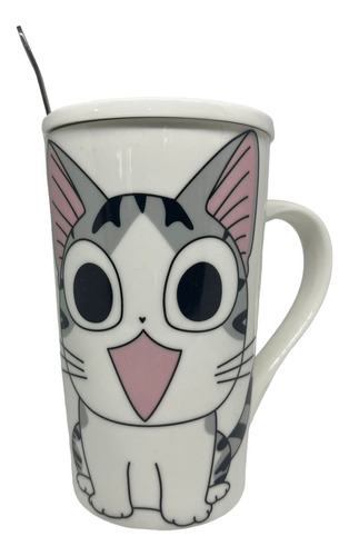 Pocillo/ Mug Gato Chi´s Sweet Home Con Cuchara, Importado