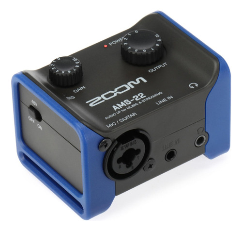 Zoom Interfaz De Audio Ams-22, 1 Entrada Xlr/trs, Entrada De