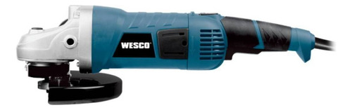 Esmerilhadeira angular Wesco WS4701 de 60 Hz azul-turquesa 2000 W 127 V + acessório
