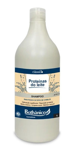 Shampoo Proteínas Do Leite 1 Lt Todo Tipo Cabelos Bothânico