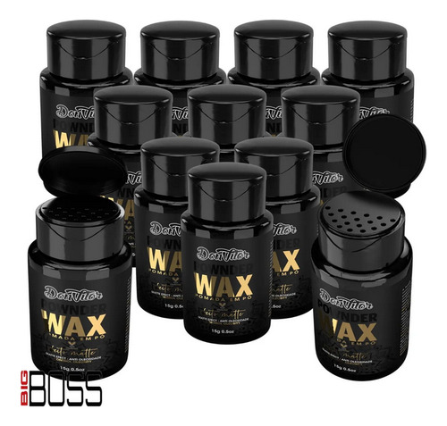 Pomada Em Pó Efeito Matte Max 15g Don Vitor 12uni Kit Fixa
