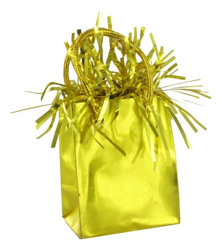 Peso Para Globos Bolsa De Regalo Dorado Metalizado