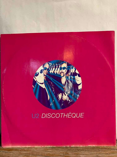 Lp U2 Discotheque Vinilo Maxi Uk 12 Original 1997