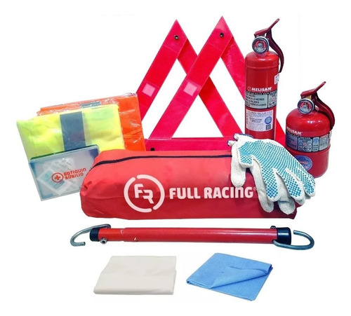 Kit Reglamentario De Seguridad Auto 9 En 1 Premium + Regalo