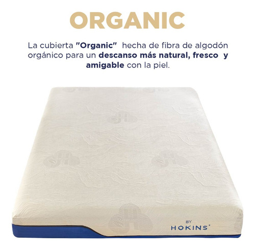Colchón Organic Mattress Memory Foam (queen) - Hokins