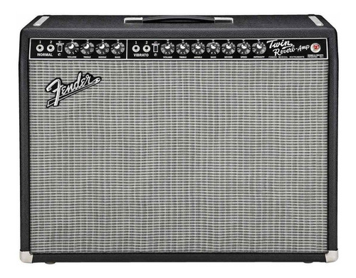 Amplificador Fender Vintage Reissue Series '65 Twin Reverb Valvular para guitarra de 85W color negro/plata