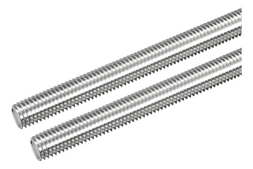 2 Varilla Roscada De Acero Inoxidable 304 M10x400mm Plateado