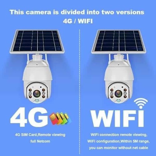 Cámara Exterior Solar Para Sim Card 3g 4g Lte Sensor Y App