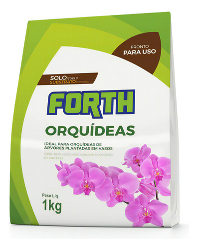 Substrato Terra Especial Orquídeas 1kg Forth Jardim