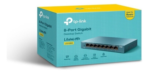 Switch Tp-link Gigabit Ethernet Ls108g, 8 Puertos 11.9 Mpps