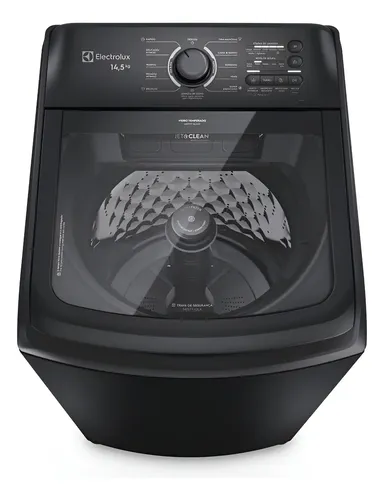 Máquina De Lavar Electrolux 14,5kg Cesto Inox Lep15 127v Preto