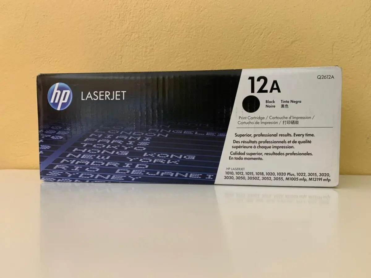 Cartouche Toner HP 12A Q2612A Originale - Noir - Rendement 2000 Pages - Neuf Pour Imprimantes LaserJet
