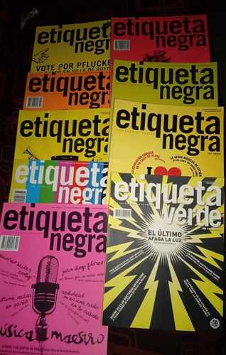 Ocho Revistas Etiqueta Negra Y Dos Etiqueta Verde