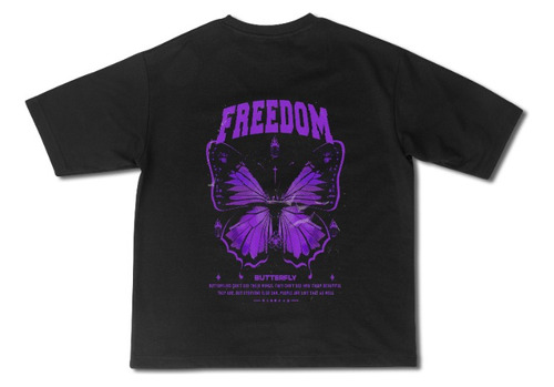 Remera Oversize Freedom Butterfly Exclusive