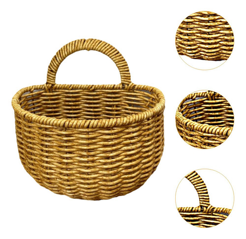 Canasta De Colgantes Imitación De Rattan Canasta De