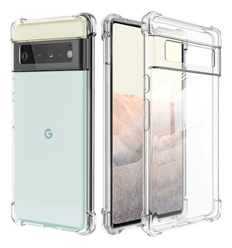 Funda Suave Transparente De Tpu Para Google Pixel 6 5g, Shoc