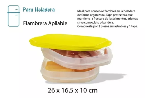 Fiambrera Apilable Tupperware® Libre De Bpa 2 Bandejas