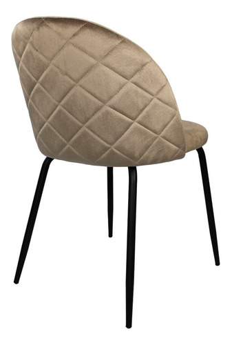 Silla Velvet Tapizadas Comedor Patas Diseño Pack X2