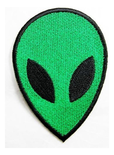 Alien Verde Bordado Hierro Parche Venimos Paz Ovni Univ...