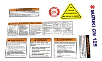 Comprar Calcomanias Advertencia Suzuki Gn 125