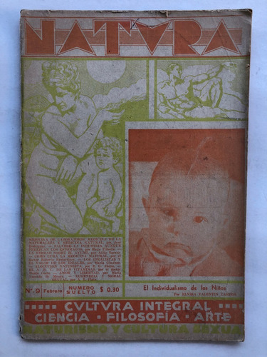 Revista Natura N° 9 Naturismo Cultura Sexual Febrero 1941