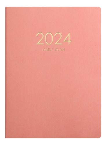 Calendario Cuaderno De Plan Rosa 2024, Cuaderno De Plan Diar