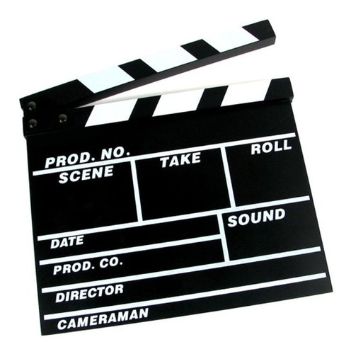 Claqueta Panel De Cine Pelicula Grande 30 X 26cm