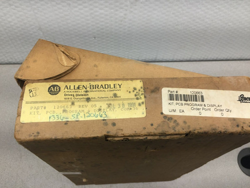 New In Box Allen Bradley Program And Display 120663 Rev  Zzb