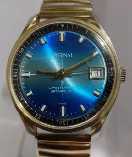 Hermoso Reloj Suizo Original '80s Antíguo Vintage No Armani