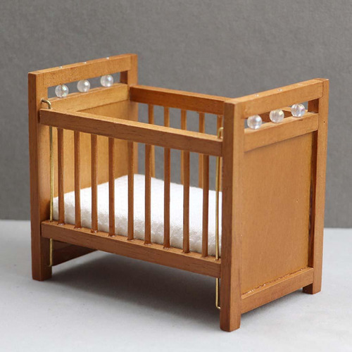 1:12 Dollhouse Cradle Diy Craft Room Decor Accesorios