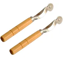 Comprar Rueda De Trazado Marcador De Tela Ruleta Mango Madera X2pzs