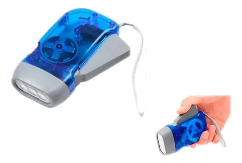 Linterna Manual Con Dinamo Sin Pilas Ni Cables Hogar Camping